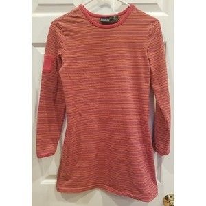 Vintage Patagonia Made in Turkey Girls Organic Cotton Long Sleeve Striped dress